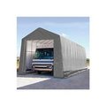 Clearspan RV and Boat Storage Building 14'W x 16'H x 36'L - Silver/White 105597